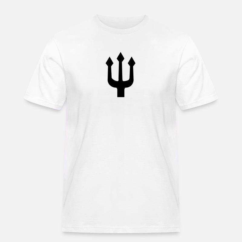 Teufel - Männer Workwear T-Shirt - Weiß