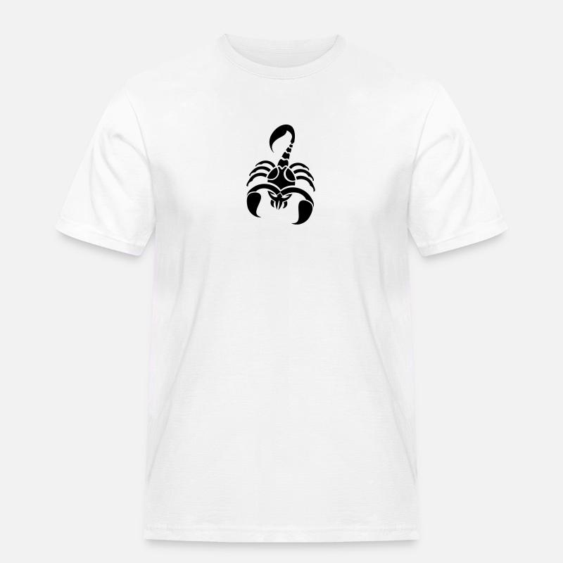 scorpion - Männer Workwear T-Shirt - Weiß