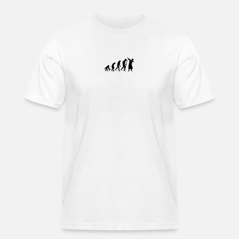 Evolution dab dabbing graduation college student - Männer Workwear T-Shirt - Weiß