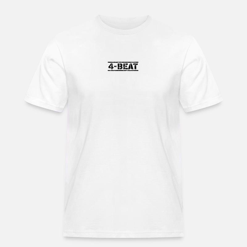 4 Beat - Männer Workwear T-Shirt - Weiß