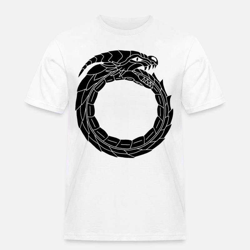Devouring Black Dragon - Men's Workwear T-Shirt - white