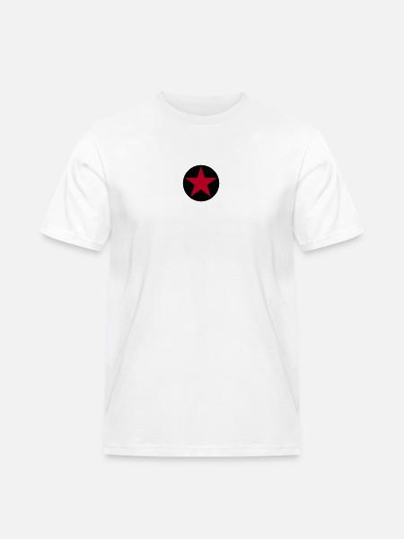 SternKreis 2col - Männer Workwear T-Shirt - Weiß