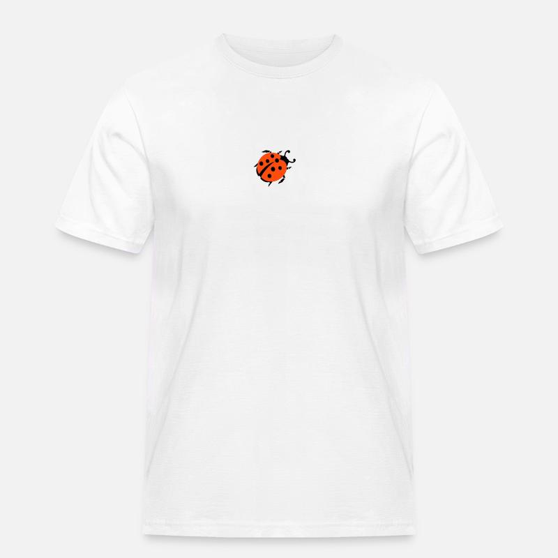 ladybug - marienkaefer - Männer Workwear T-Shirt - Weiß