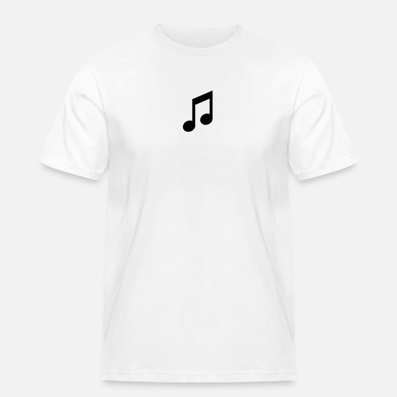Note - Männer Workwear T-Shirt - Weiß