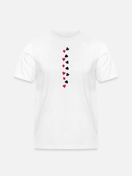 poker_symbole_f2 - Men's Workwear T-Shirt - white
