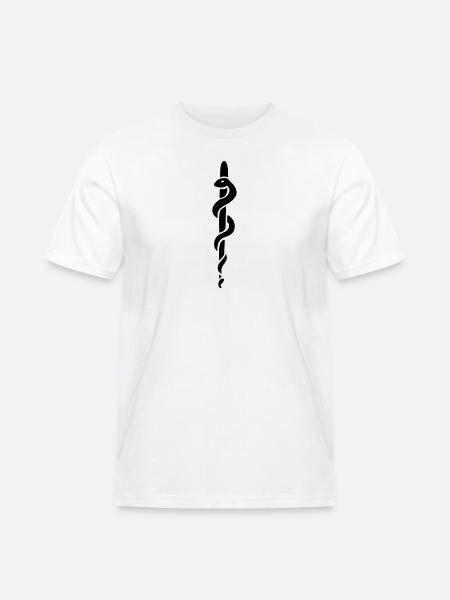 snake stick - Men's Workwear T-Shirt - white