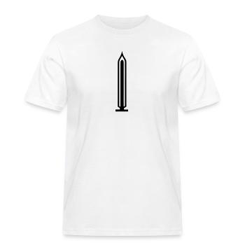 Candle - Men's Workwear T-Shirt - white - Front - AI Model Male 185 dark (185cm)