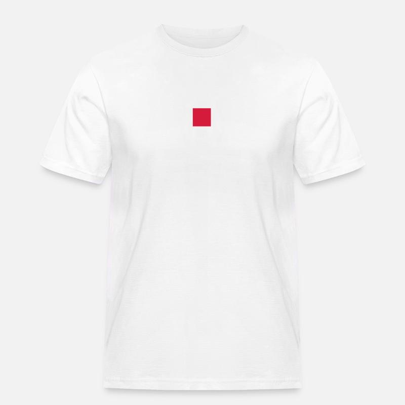 pixel - Männer Workwear T-Shirt - Weiß