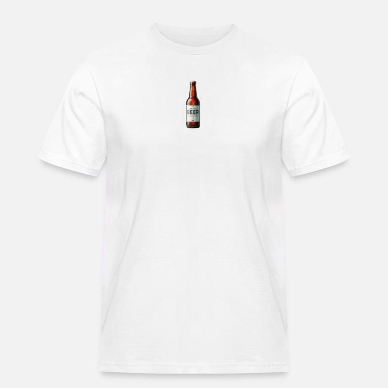 Bier - Männer Workwear T-Shirt - Weiß