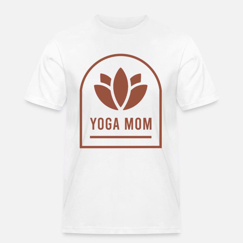 Yoga-Mama-Yogi-Mutter-Lotusblüte-Boho-Ästhetik - Männer Workwear T-Shirt - Weiß