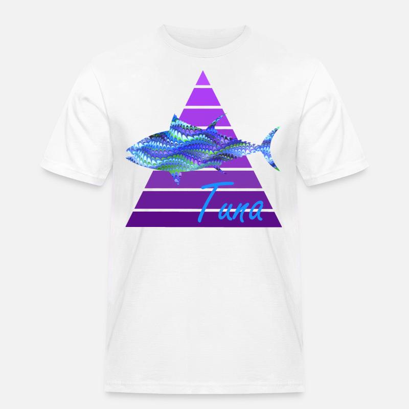 thunfisch e 103 - Männer Workwear T-Shirt - Weiß