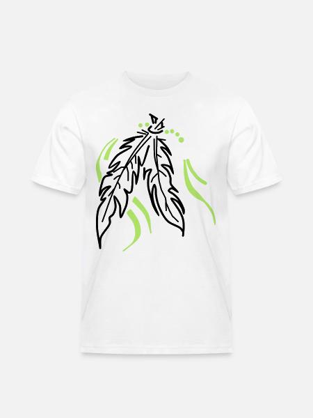 Feathers tied together - Men's Workwear T-Shirt - white