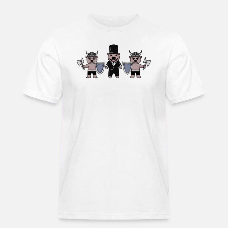 Bräutigam Security Wikinger - Männer Workwear T-Shirt - Weiß