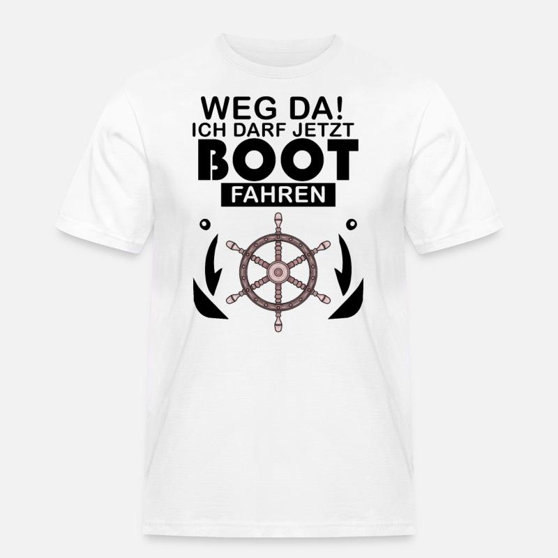 Bootsführerschein Motorboot Geschenk - Männer Workwear T-Shirt - Weiß