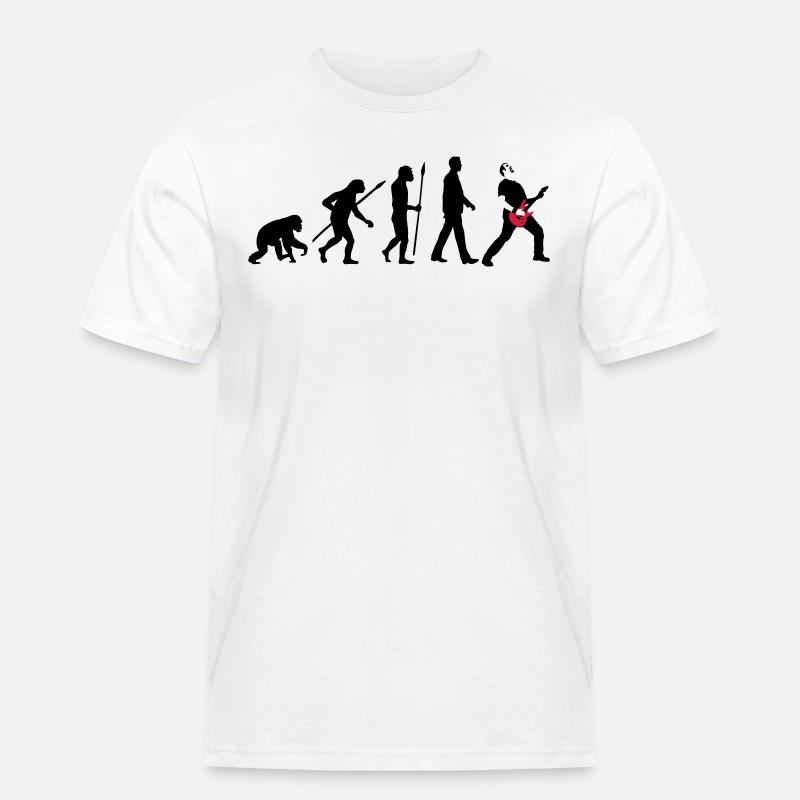 evolution_rocks_032012_a_2c - Men's Workwear T-Shirt - white