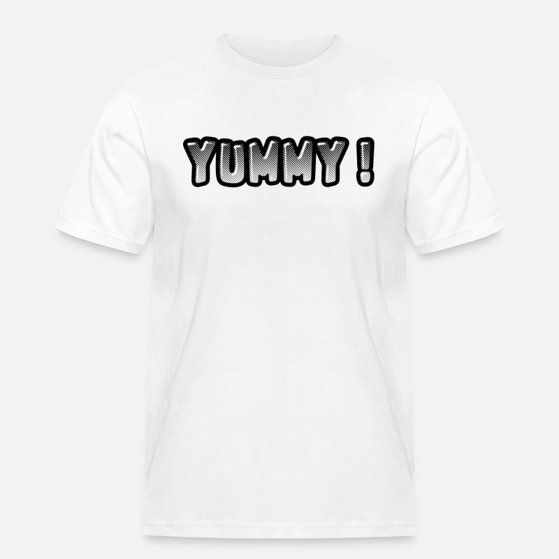 YUMMY | Tolle Geschenk Idee - Männer Workwear T-Shirt - Weiß