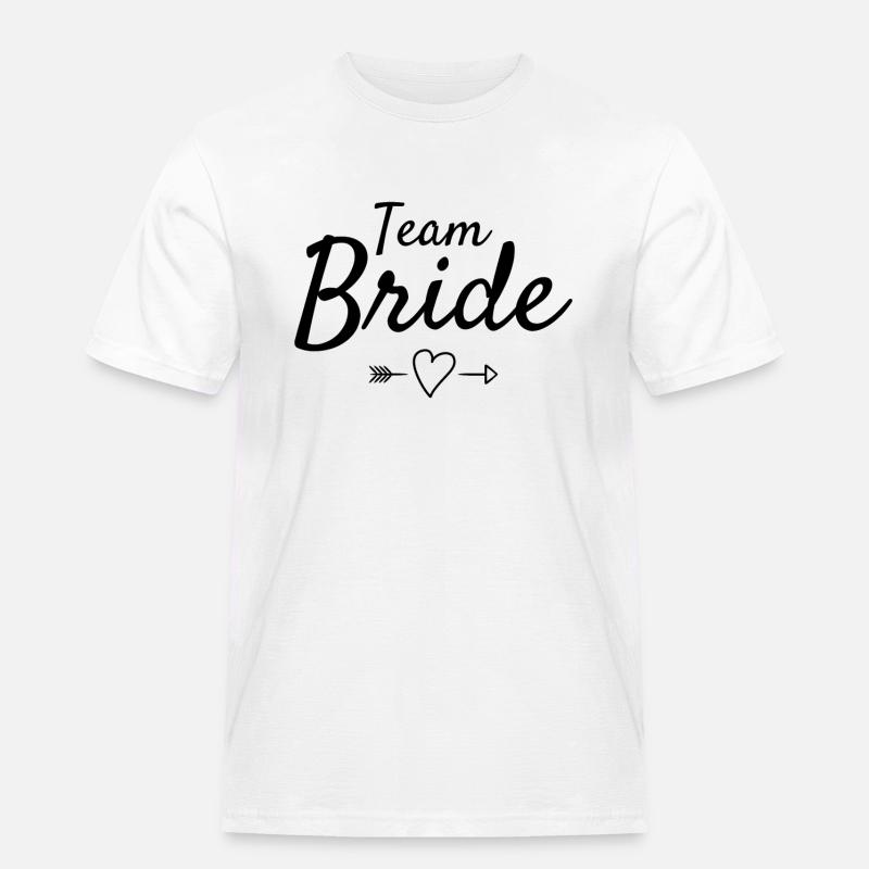Team Bride - Maglietta da lavoro per uomo - bianco