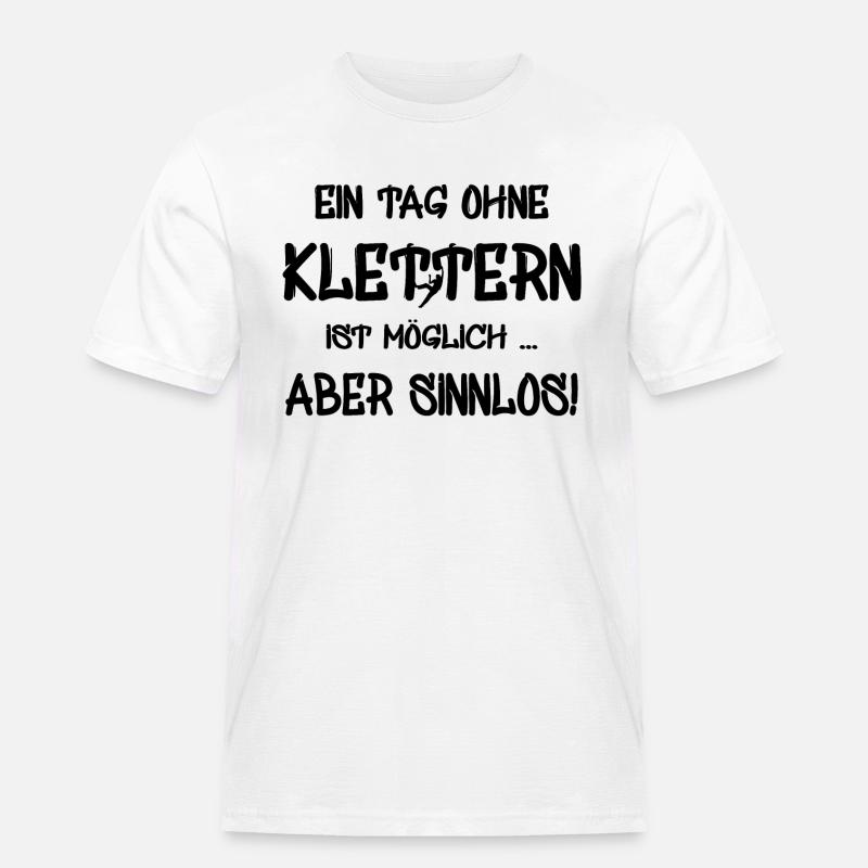 klettern Klettern - Männer Workwear T-Shirt - Weiß