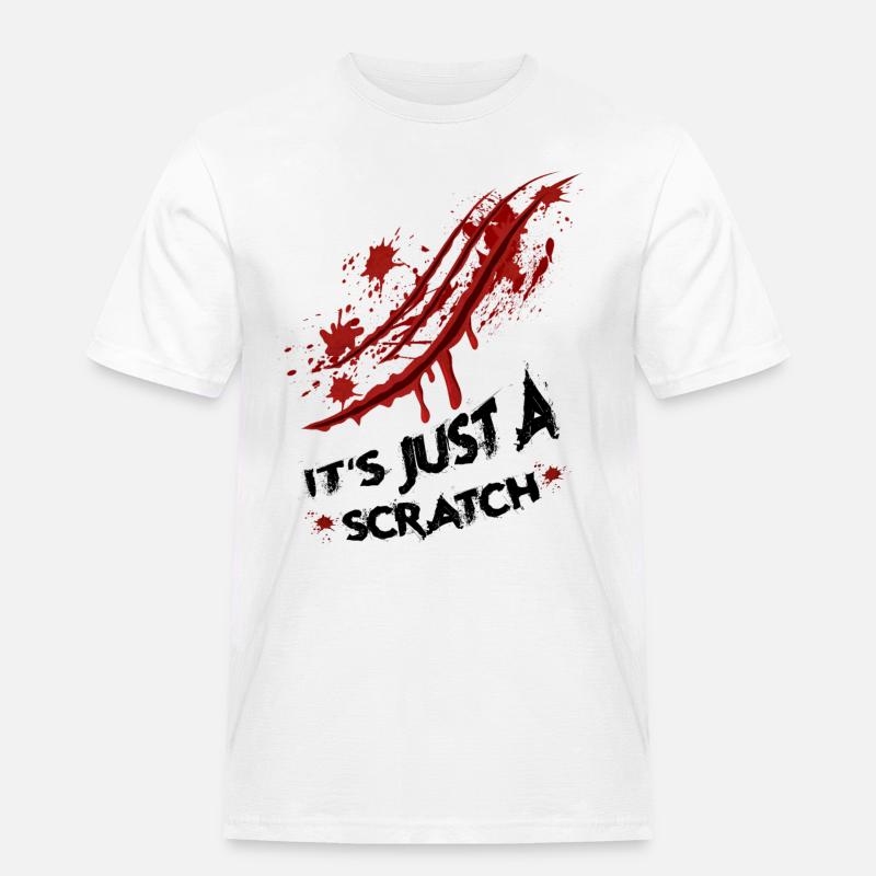 Just a scratch - Men's Workwear T-Shirt - white