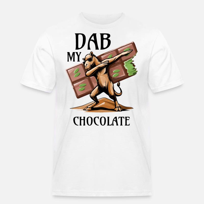 Dab My Chocolate – Der Dromedar-Dab! - Männer Workwear T-Shirt - Weiß