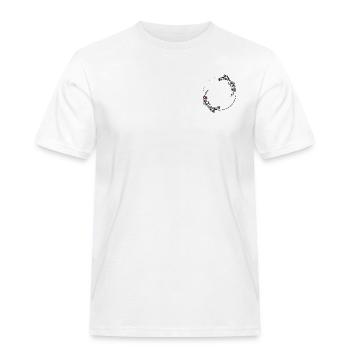 Rahmen - Männer Workwear T-Shirt - Weiß - Vorne - AI Model Male 185 dark (185cm)