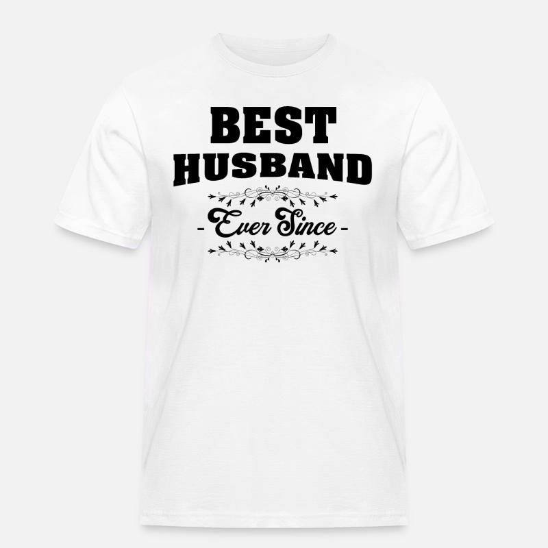 bester ehemann - Männer Workwear T-Shirt - Weiß