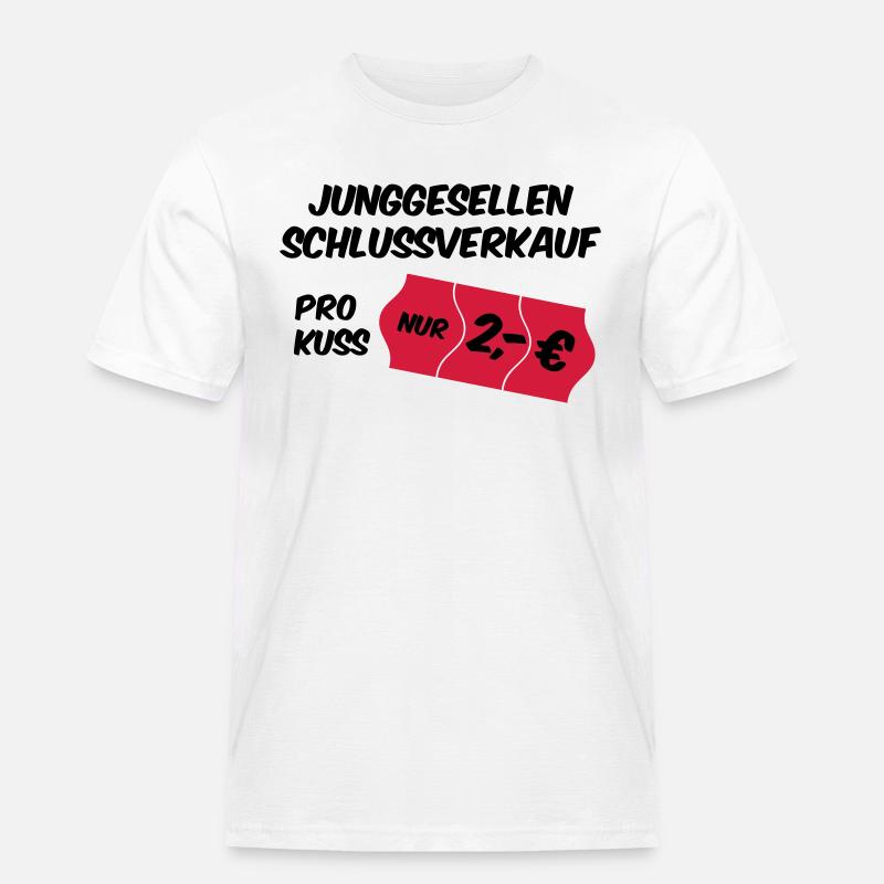 Junggesellenabschied - Männer Workwear T-Shirt - Weiß