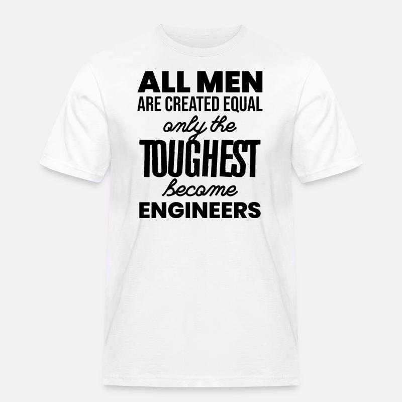 Ingenieur - Männer Workwear T-Shirt - Weiß