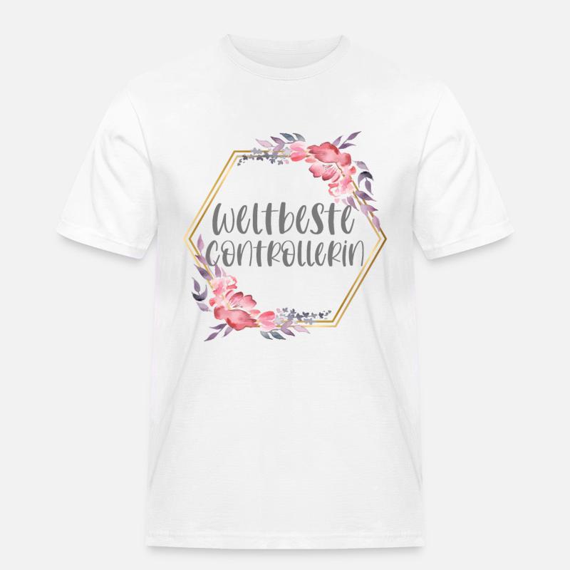 Controllerin Controlling Beruf Geschenk - Männer Workwear T-Shirt - Weiß
