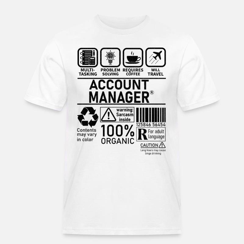Account Manager Multi Tasking Problem Solving - Men's Workwear T-Shirt - white