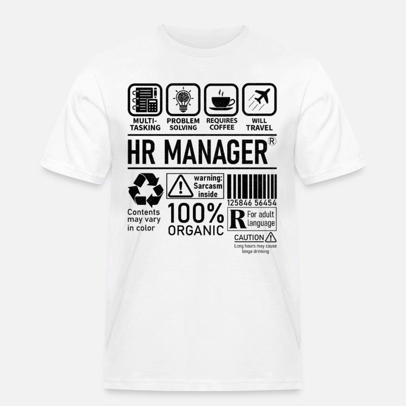 Hr Manager multi tasking problem solving - Männer Workwear T-Shirt - Weiß