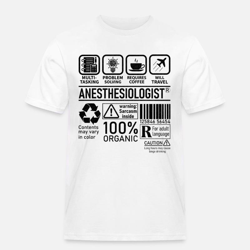 Anesthesiologist multi tasking problem solving - Männer Workwear T-Shirt - Weiß