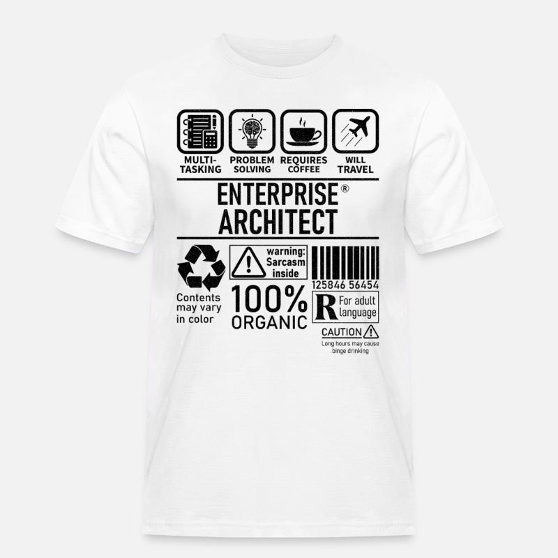 Enterprise Architect multi tasking problem solving - Männer Workwear T-Shirt - Weiß