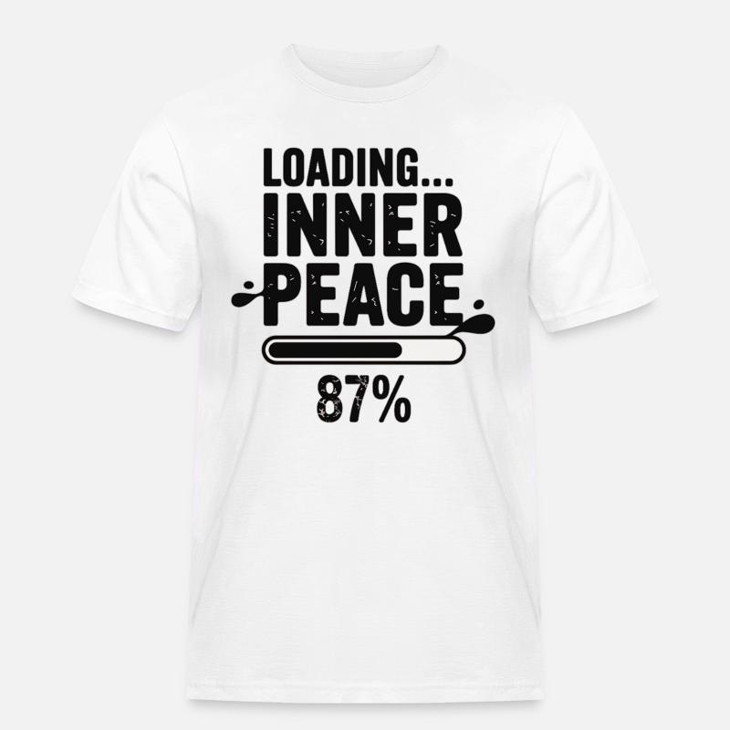Loading Inner Peace 87 Prozent - Männer Workwear T-Shirt - Weiß