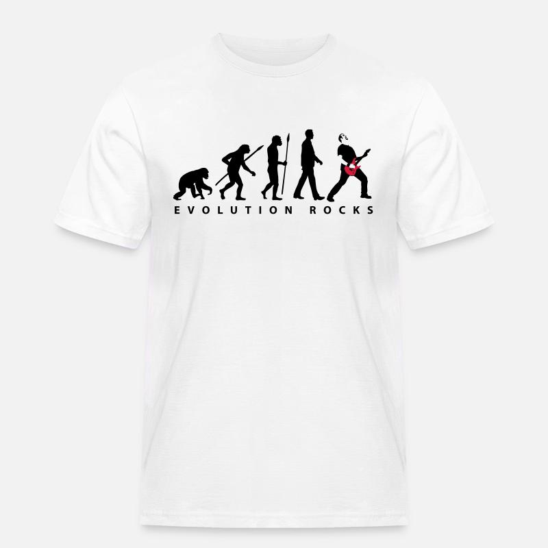 evolution_rocks_032012_b_2c - Men's Workwear T-Shirt - white