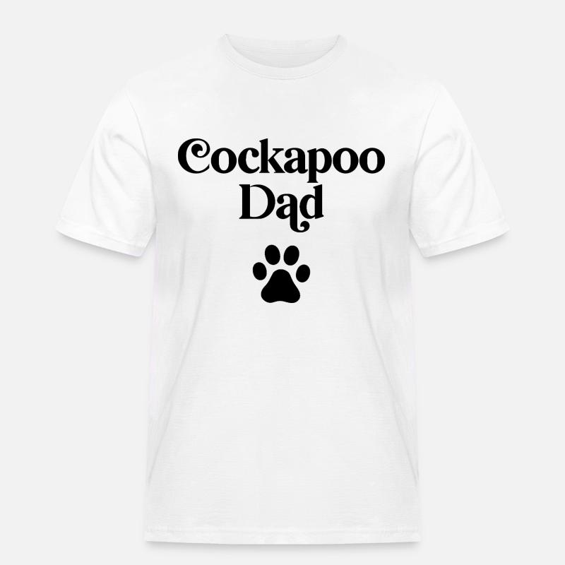 Cockapoo Dad - Men's Workwear T-Shirt - white