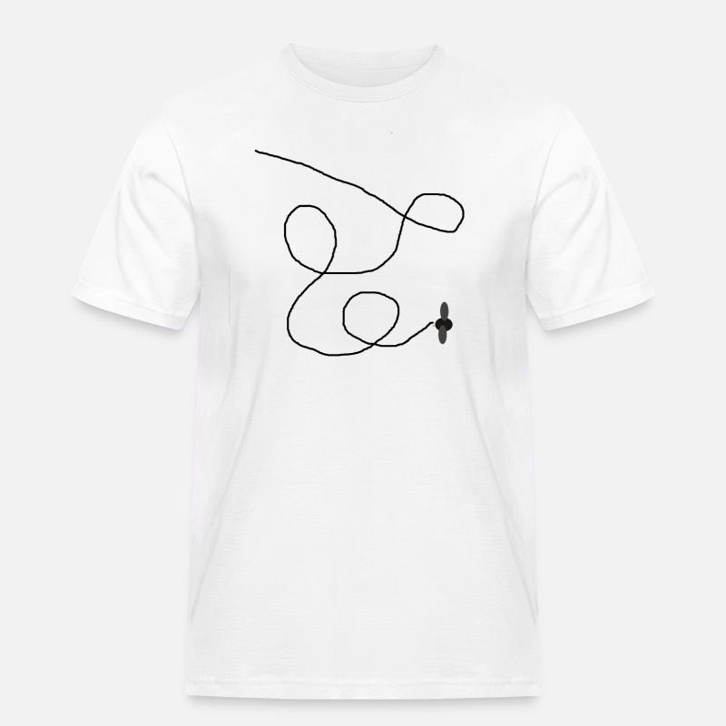 Bow tie pattern - Men's Workwear T-Shirt - white