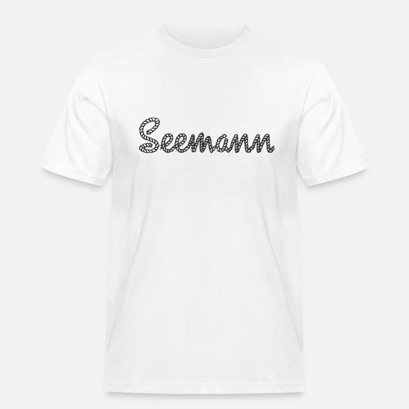 Seemann - Männer Workwear T-Shirt - Weiß