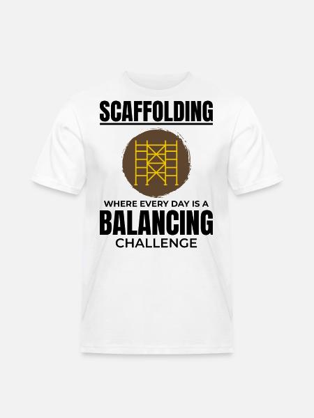 Scaffolder Scaffold Builder Scaffolding Platform - Men's Workwear T-Shirt - white