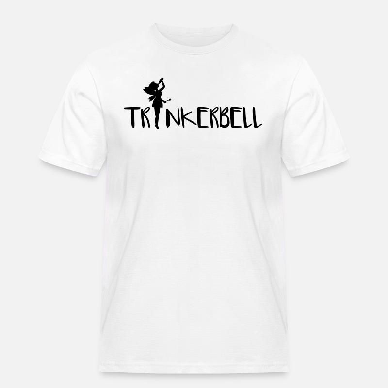 Trinkerbell - Männer Workwear T-Shirt - Weiß