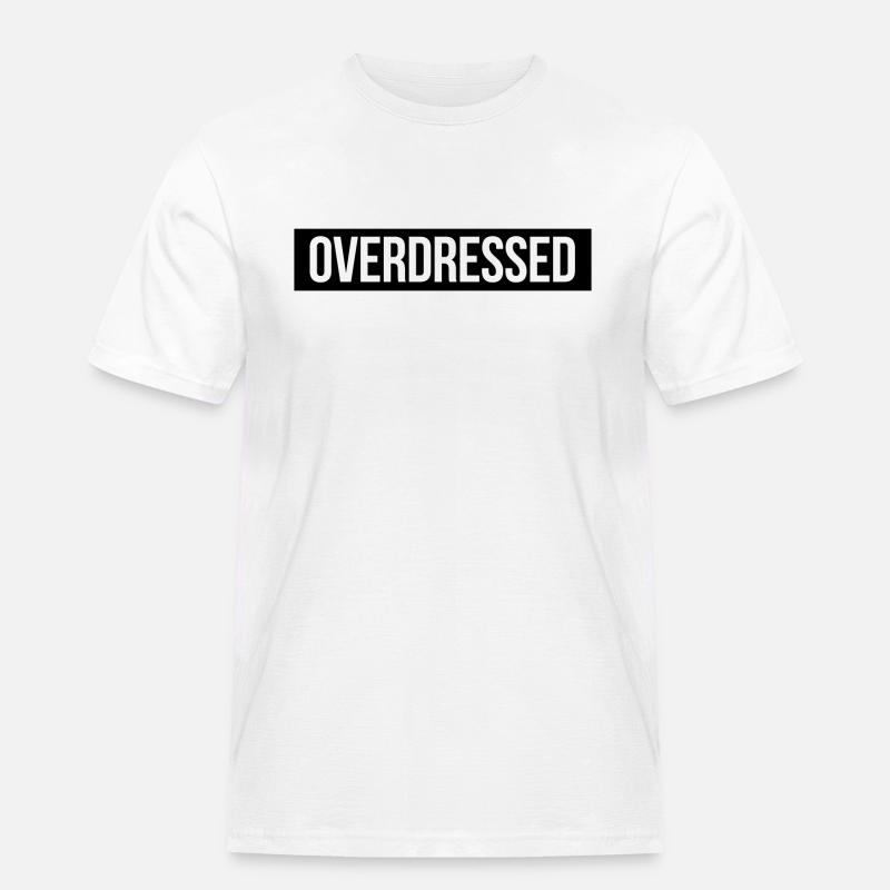 Overdressed - Männer Workwear T-Shirt - Weiß