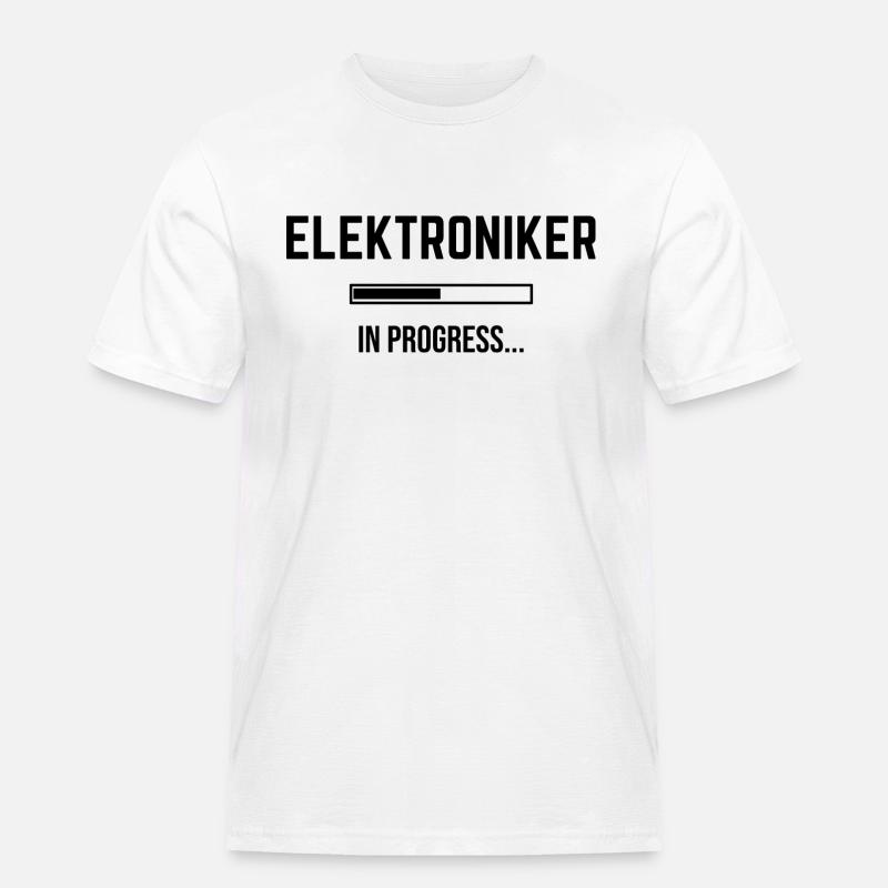 Electronics Technician In Progress - Men's Workwear T-Shirt - white