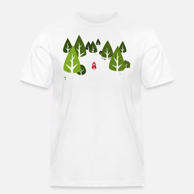 Rotkäppchen - Männer Workwear T-Shirt - Weiß