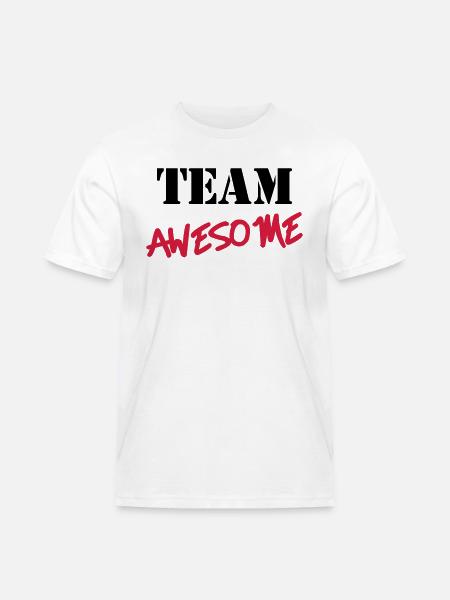 Team Awesome - Männer Workwear T-Shirt - Weiß