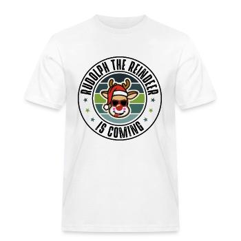 Rudolph - T-shirt Workwear homme - blanc - Devant - AI Model Male 185 dark (185cm)