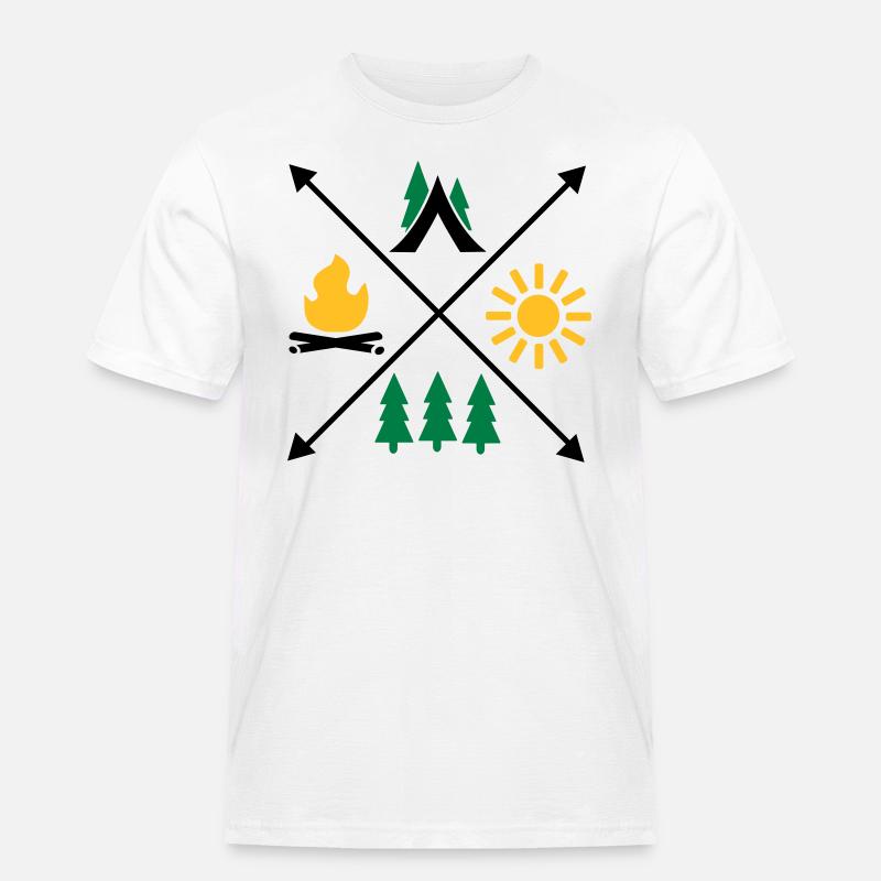 Camping - Men's Workwear T-Shirt - white
