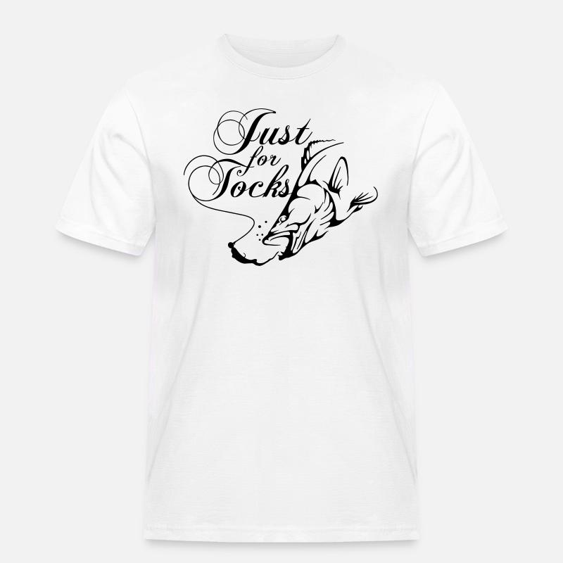 Just for tocks - Männer Workwear T-Shirt - Weiß
