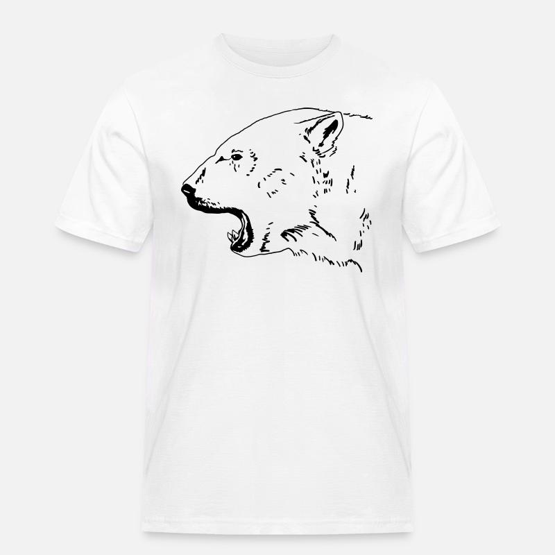 Eisbär - Männer Workwear T-Shirt - Weiß