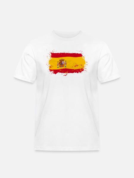 Spain Flag - Männer Workwear T-Shirt - Weiß