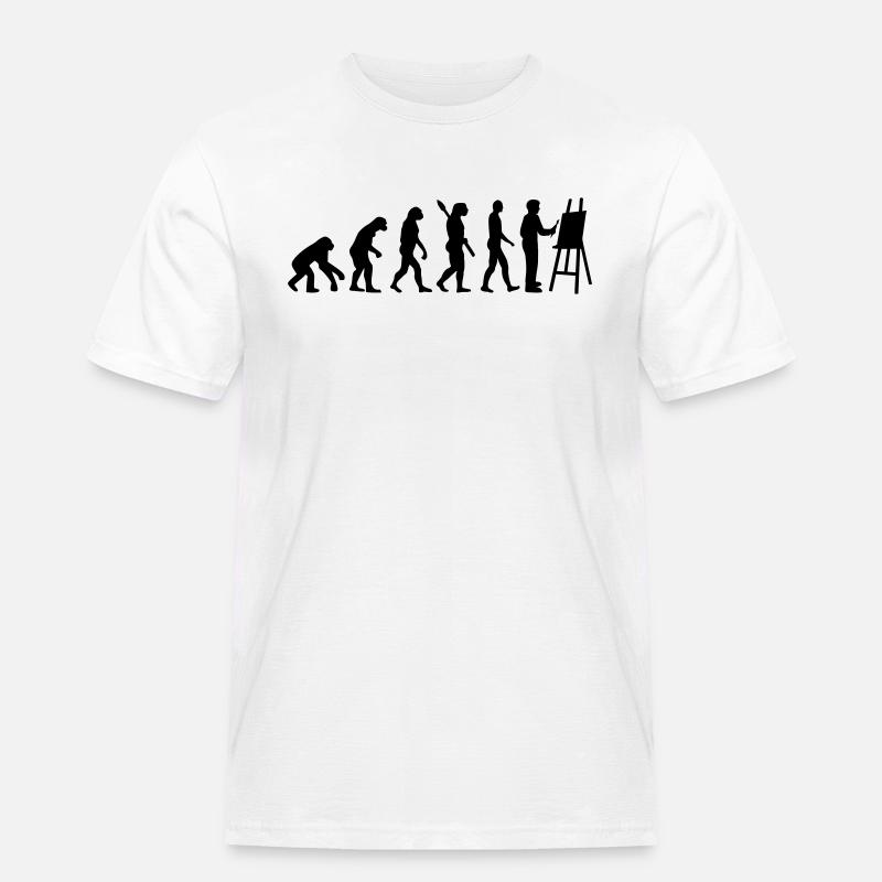 Evolution Painter - Men's Workwear T-Shirt - white